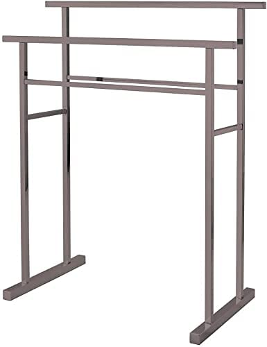 Indian Decor XL6140 Standard Tall Freestanding Metal Towel Drying RackTowel StationBathroom Organizer Chrome  - Image 1