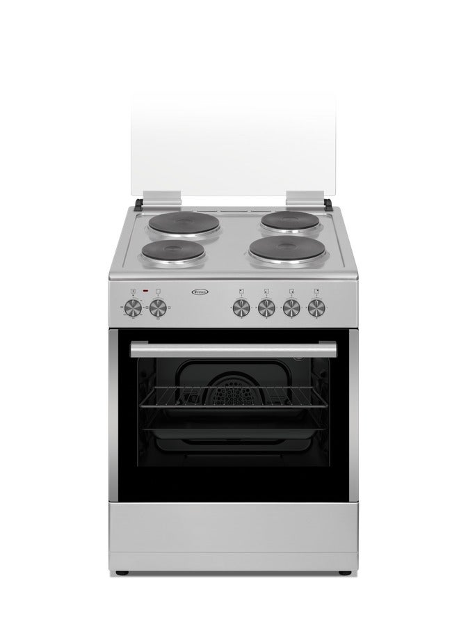 Venus 60x60 cm Stainless Steel Cooking Range | 4 Electric Hotplates | Electric Oven & Grill with Double Layer Insulation | Auto-Ignition | Made in Turkey – Model VC6644ESD - Image 1