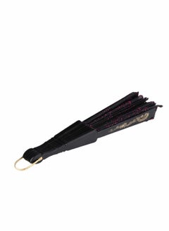 Excefore Embroidered Sequin Folding Fan, Chinese Japanese Wedding Party Gifts Dance Props Home Decor Holiday Gifts 5 Pcs  - Image 4