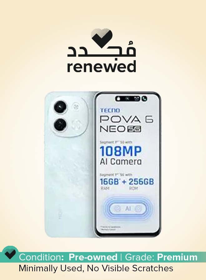TECNO Renewed - POVA 6 NEO 5G Azure Sky 256GB - International Version - Image 1