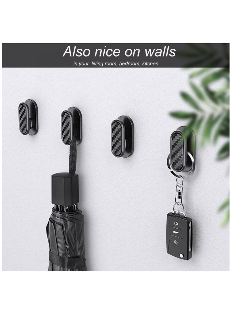 Generic Car Mini Hooks,12 Pcs Multifunctional Auto Backseat Hangers, Self-Adhesive Wall Hanging Hooks, Vehicle Hook Stickers for Keys, Mask, Earphone, Cable  - Image 5