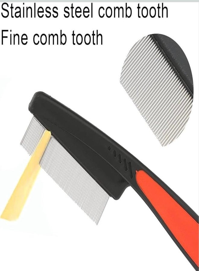 My Mini Beast Pet Flea Comb for Dogs and Cats, Stainless Steel Fine Tooth Flea Lice Tear Stain Remover Comb For Head Nit Treatment Removes Head Nits Dematting Tool for Small, Medium & Large Pets - Image 4