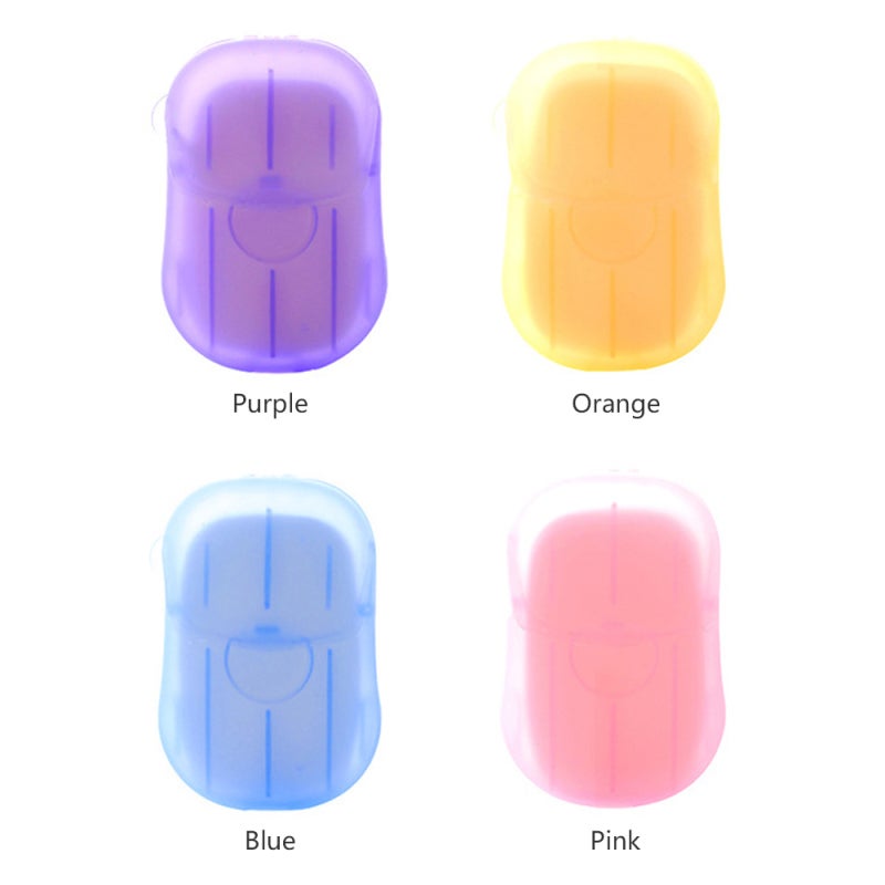 Portable Soap Sheets 20 Pink Disposable Sheets With Mini Storage Container - Safe Gentle Ingredients For Outdoor Camping Business Travel Hand Hygiene - Image 3