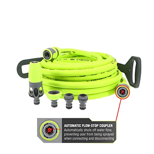 Flexzilla HFZG12050QN Garden Hose Kit with Quick Connect Attachments | Lightweight Coils Easily | Quick Connect Couplers | Won't Kink Under Pressure - Image 4