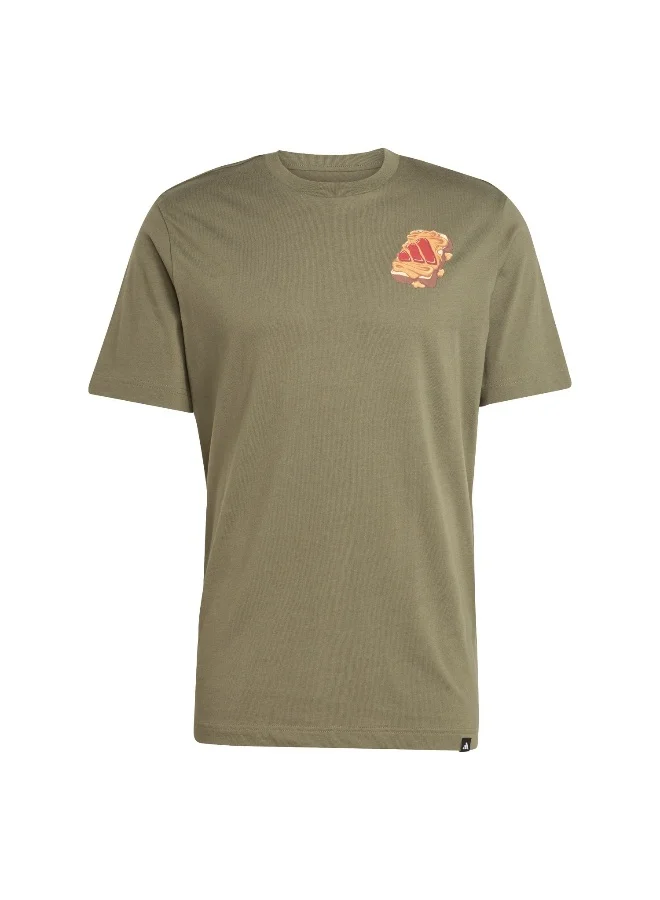 adidas Adidas M Pb&J T Green Graphic Tee (Short Sleeve) T-Shirts For Men
