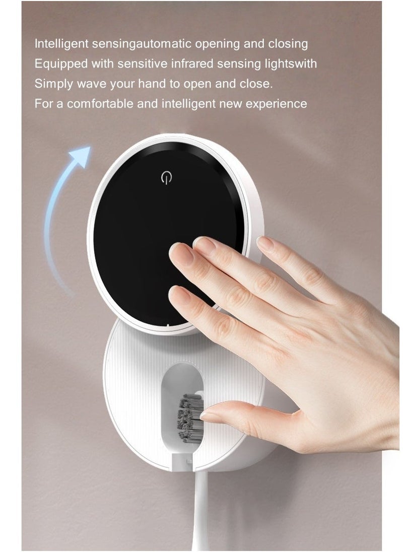 UV Toothbrush Sanitizer Cleaner Wall Mount,Bathroom Toothbrush Holder/Rechargeable/No Drilling/Easy to Clean,for Electric and Manual Toothbrush - Image 3