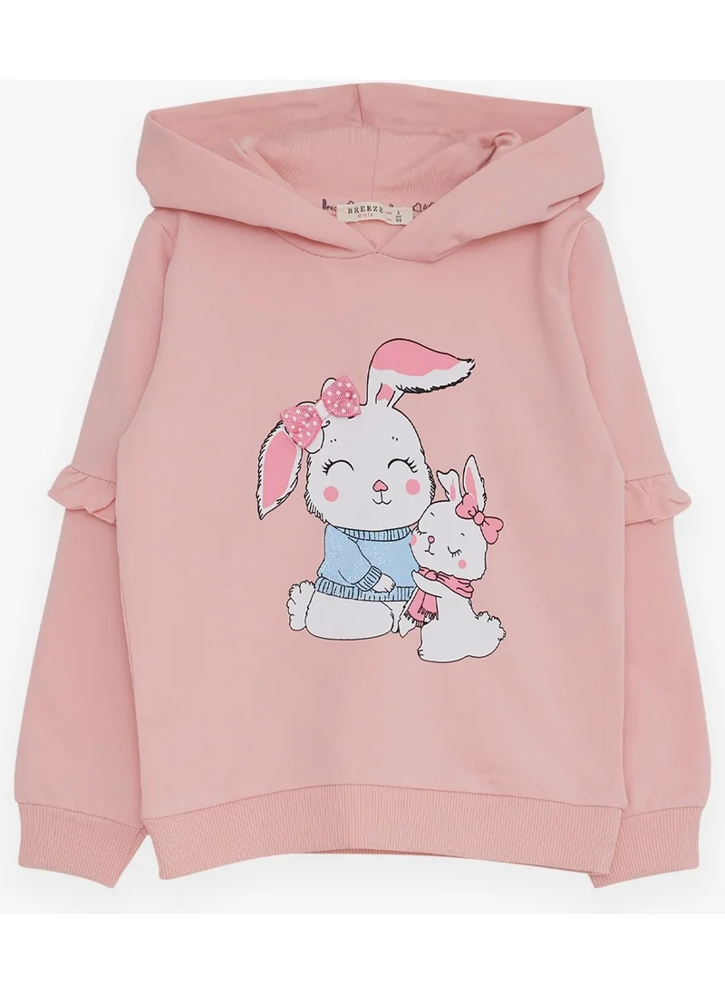 Breeze Girl's Sweatshirt Bunny Printed 1.5-5 Years, Pink