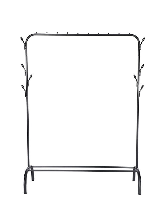 Drying Rack Floor-To-Ceiling Hanger Folding Dormitory Indoor Bedroom Household Clothes Rack, Black 110x40x150cm - Image 1