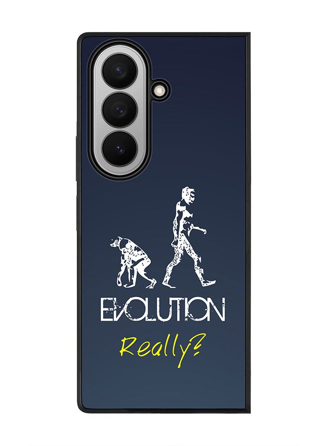 Stylizedd For Samsung Galaxy Z Fold7 Case,Slim fit Camera Protection, Shockproof Thin Phone cover  - Evolution, Really (Grey) - Image 1