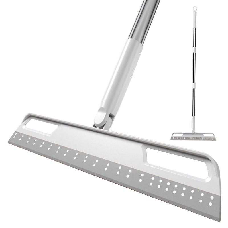 Multifunction Magic Broom Extended Indoor Detachable3in1 Sweeper Removing Dust Liquid Hair Adjustable Floor SqueegeeMagic Broom as seen on tvGray