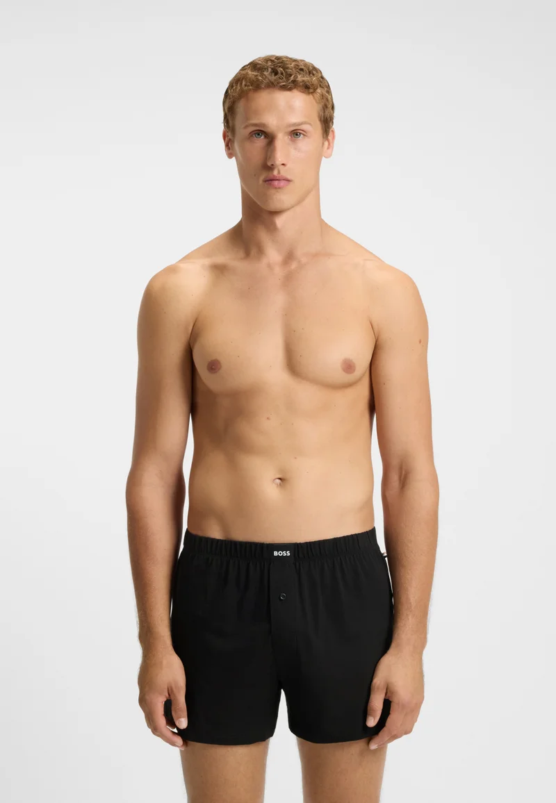 بوس عبوة من قطعتين من سراويل بوكسر قطنية مطاطية