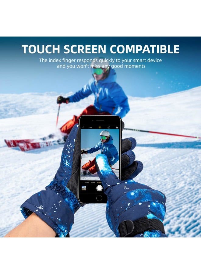 Bosoner Snow Gloves, Waterproof Winter Warm Ski, Snow Gloves with Touchscreen for Men, Women & Kids - Image 2