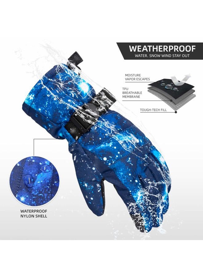 Bosoner Snow Gloves, Waterproof Winter Warm Ski, Snow Gloves with Touchscreen for Men, Women & Kids - Image 3