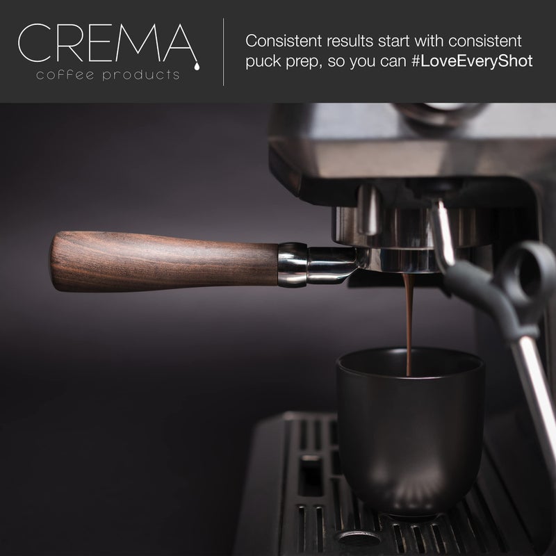 CREMA Coffee Products 54mm Hand Tamper & Coffee Distributor | Compatible with Breville Portafilters| Double-Sided, Adjustable Depth Tool | Made with Durable 304 Stainless Steel | Black - Image 5