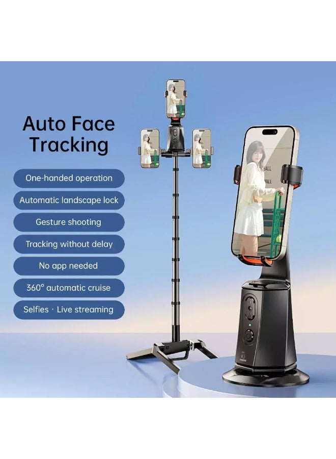 MOHAWK S1 AI Face Tracking Gimbal Stabilizer, 360° Auto Rotation Phone Holder, Intelligent Selfie Tracking, Silent Motor, Long Battery Life, One-Handed Smartphone Gimbal for TikTok, Vlogging, Live Streaming & Video Calls - Image 3