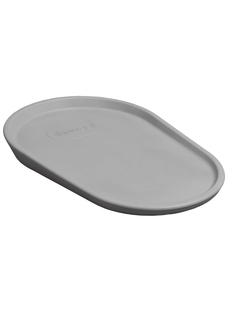 Shnuggle حصيرة تغيير قابلة للضغط | وسادة تغيير حفاضات للأطفال | مادة رغوية ناعمة ودافئة | قاعدة غير قابلة للانزلاق | صحية | غير سامة | سهلة التنظيف ومسحها، لا حاجة لغطاء | رمادي - Image 2