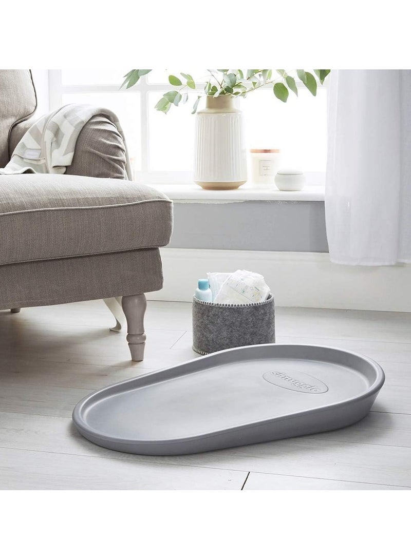 Shnuggle حصيرة تغيير قابلة للضغط | وسادة تغيير حفاضات للأطفال | مادة رغوية ناعمة ودافئة | قاعدة غير قابلة للانزلاق | صحية | غير سامة | سهلة التنظيف ومسحها، لا حاجة لغطاء | رمادي - Image 5