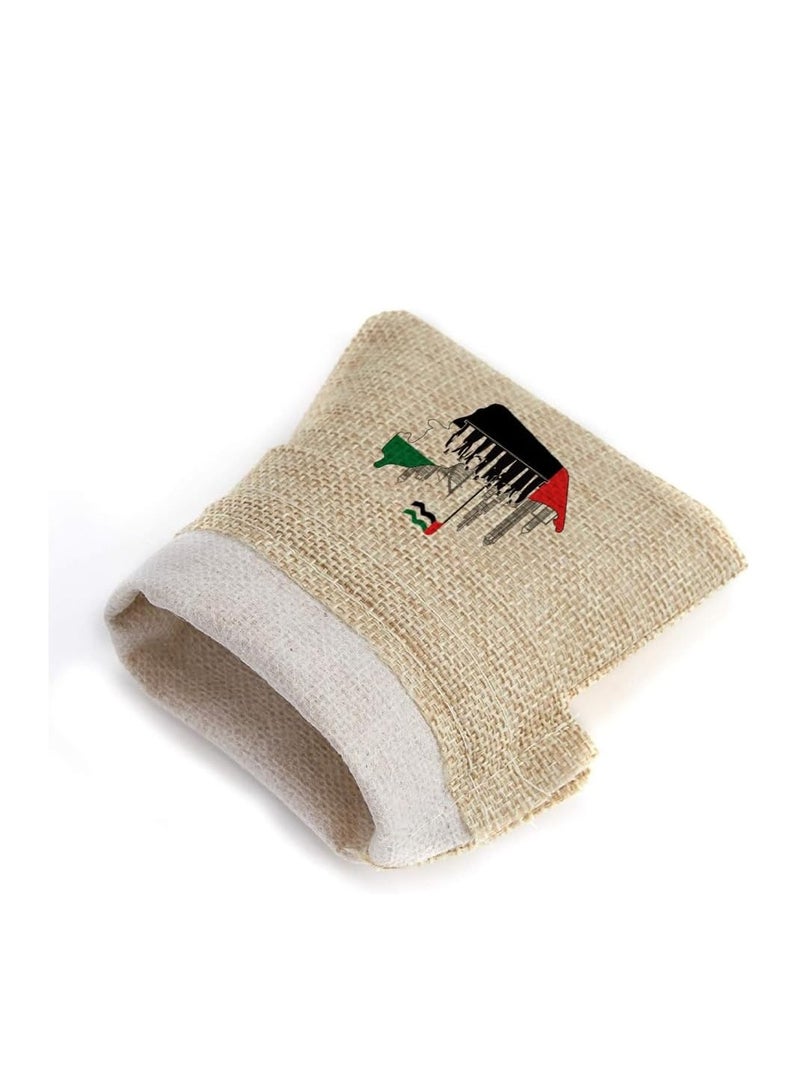 PRINTSHOP4ME Eid Al Etihad Gift Bags–Set Of 12 Burlap Bags–Perfect For Celebrating Eid Al Etihad–Reusable And Eco-Friendly Gift Bags–Perfect For Schools,Offices,Events  - Image 4
