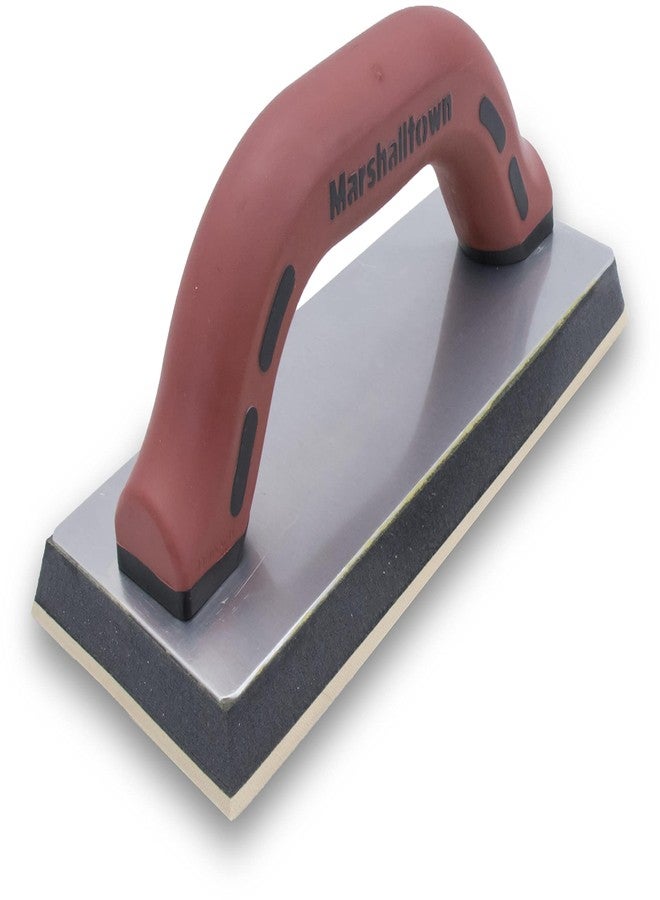 MARSHALLTOWN 9 x 4 Inch Gum Rubber Tilers Float, Durasoft Handle, Flooring and Tile Float, Made in The USA, 43D - Image 1