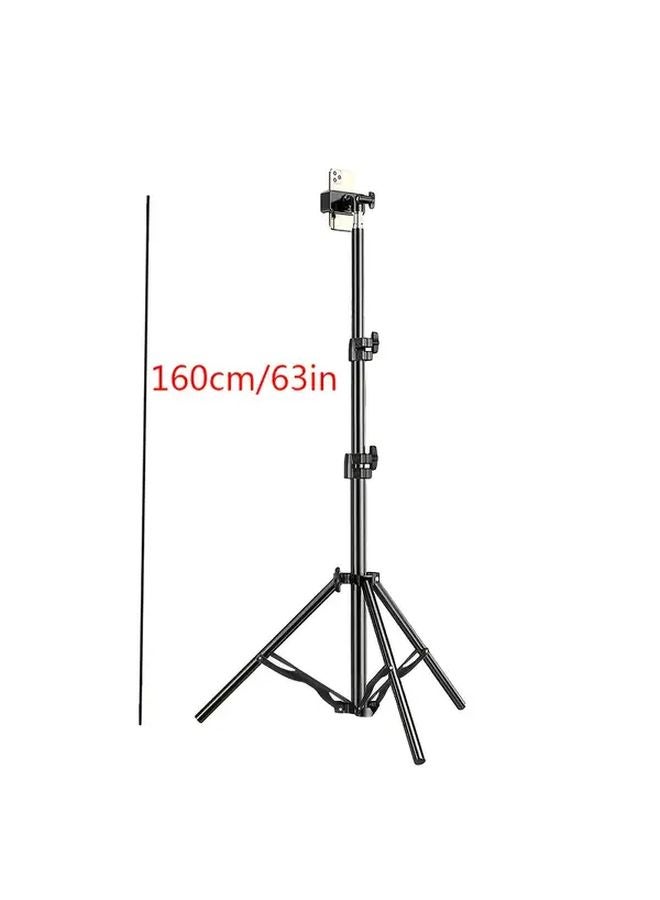 62.99 Inch Floor Standing Selfie Tripod Extendable Phone Stand For Live Streaming Photography - Image 1