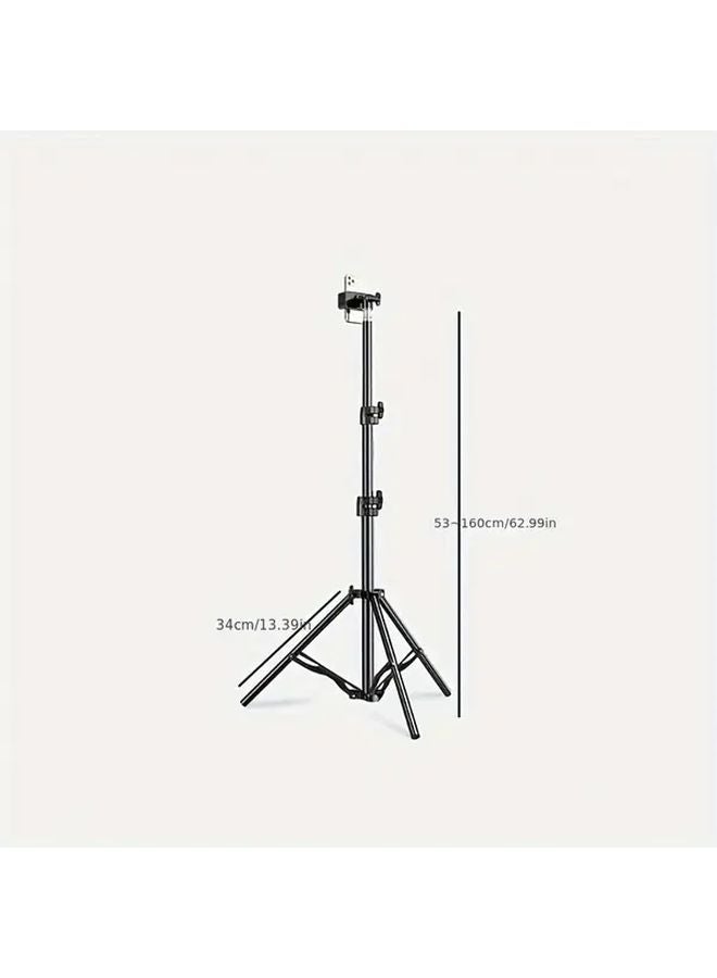 62.99 Inch Floor Standing Selfie Tripod Extendable Phone Stand For Live Streaming Photography - Image 3