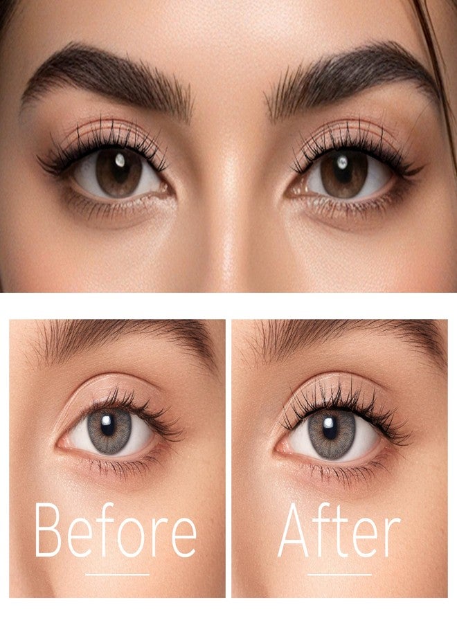 SIMER Self Adhesive Eyelashes Natural Wispy Clusters Press on Lash No Glue Needed Eyelash 10-12mm C Curl With Lash Tweezers Easy Apply on Lashes for Beginners (Daisy Style) - Image 5