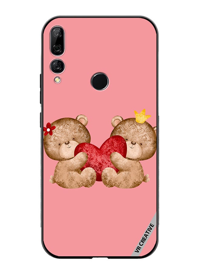 VR CREATIVE Protective Case Cover For Huawei Y9 Prime 2019 Bear Love Design Multicolour - Image 1