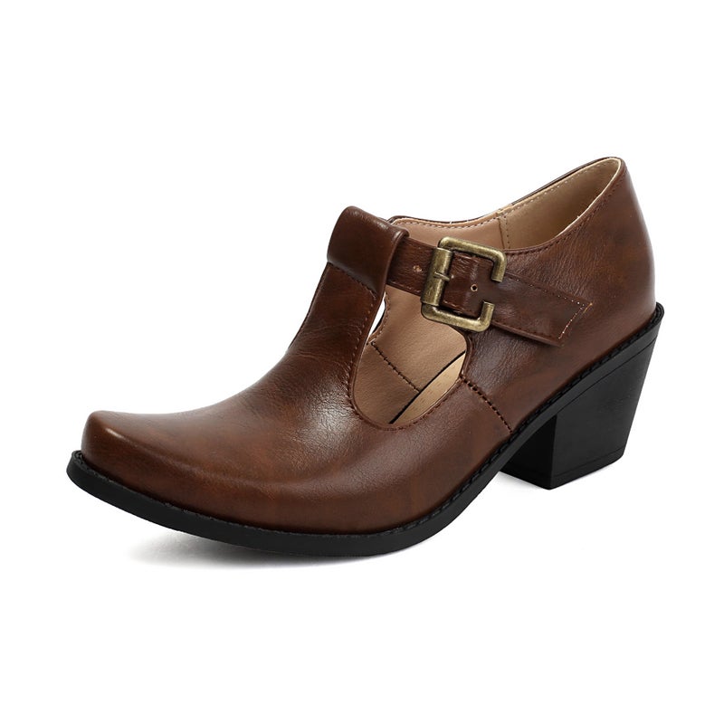 Foreign Order 2026 Fashion High-Heeled Shoes Size 40-45 Large Size T-Strap Roman Style Women'S Trendy Shoes - Image 1