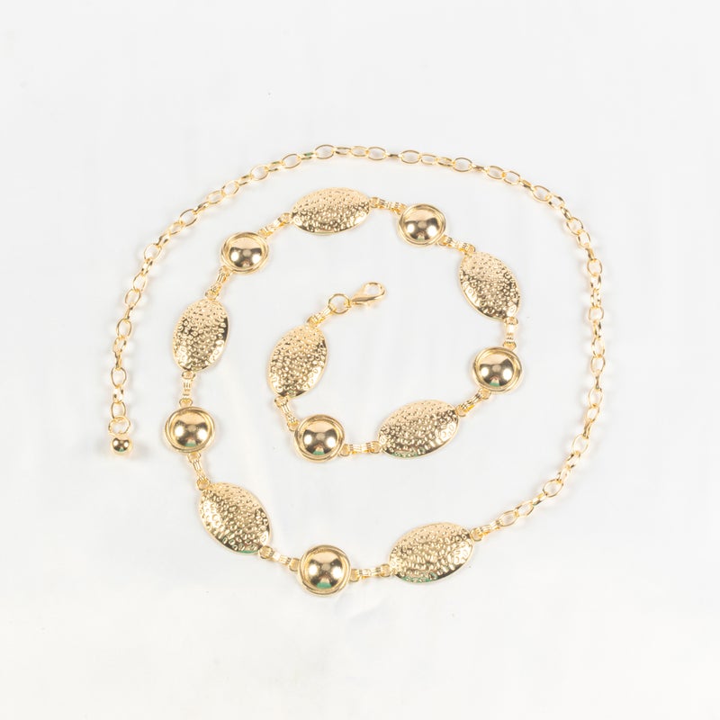 Golden Metal Waist Belt for Women - Image 1