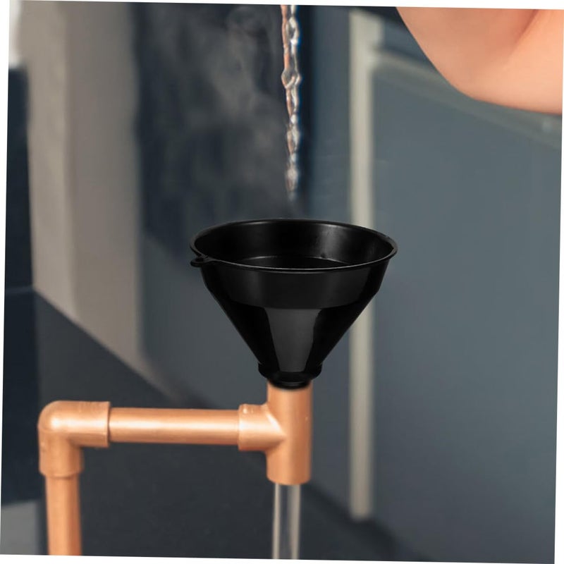 Large Plastic Funnels 2 Pack Wide Mouth for Automotive Oil and Kitchen Use Chemical Resistant Easy Clean Liquid Transfer Tool - Image 5