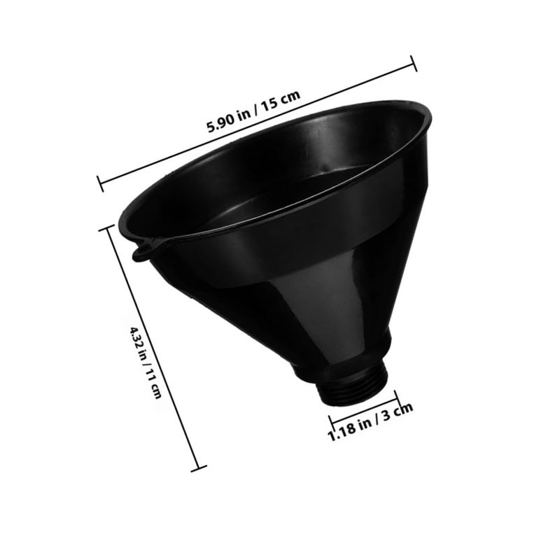 Large Plastic Funnels 2 Pack Wide Mouth for Automotive Oil and Kitchen Use Chemical Resistant Easy Clean Liquid Transfer Tool - Image 3
