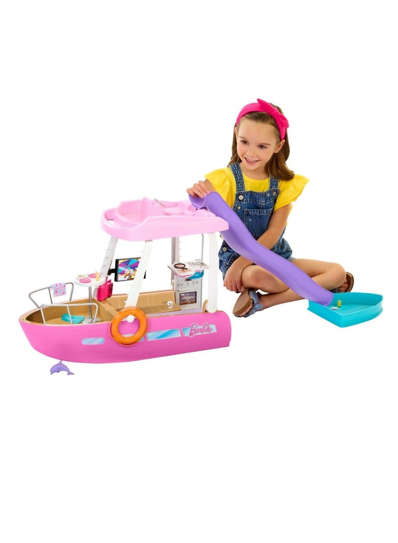 Barbie Dream Boat Playset with Pool, Slide and 20+ Accessories - Image 1
