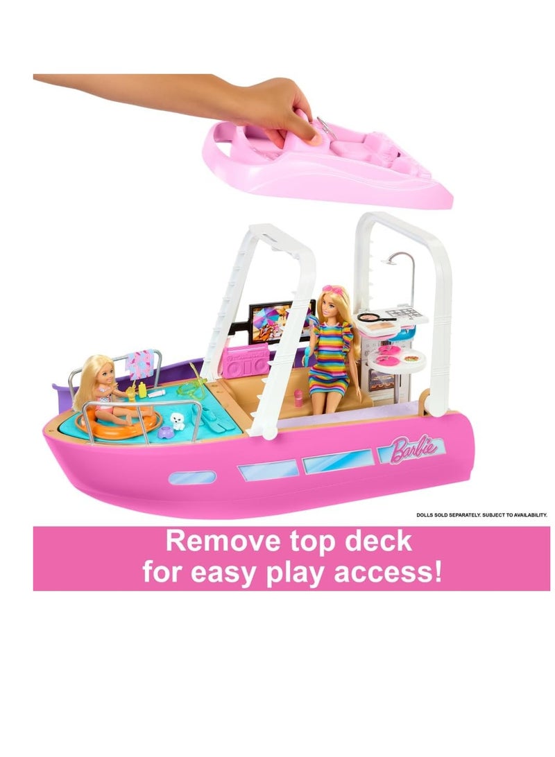 Barbie Dream Boat Playset with Pool, Slide and 20+ Accessories - Image 3