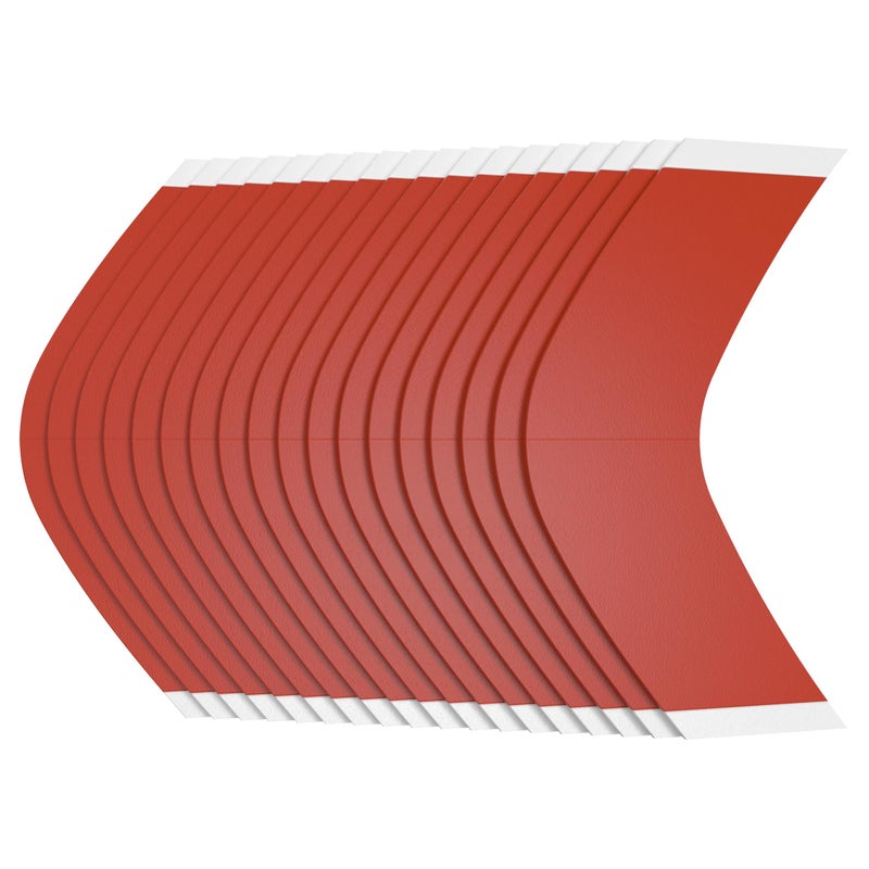 Sunshine Tape | Liberty Red Liner Wig Tape | 36 Pieces | Made in USA | Clear Double Sided Adhesive (A Curve) - Image 2