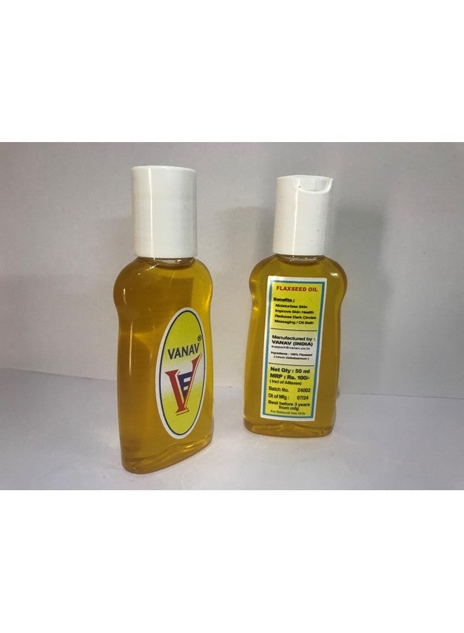 VANAV Flax Seed Oil, 50ml, Rich in Omega-3, Anti-Ageing, Skin Brightening, Anti-Inflammatory, Hair Loss Prevention, Nail Strengthening (2) - Image 4