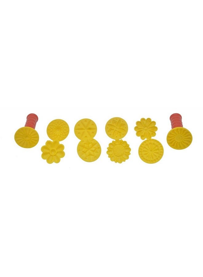 DS Plastic 1 Inch Peda Sweet Stamping 10 Design Combo - Small (Multicolor) - Image 2