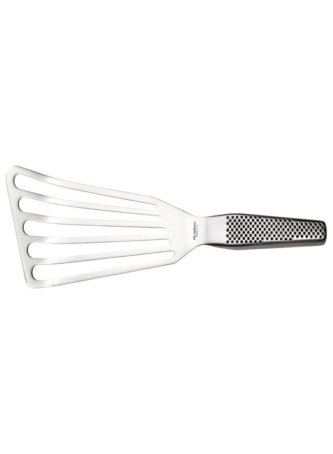 Global Fish Spatula, Rust Resistant Stainless Steel, Angled Slotted Turner, GS-27 - Image 1