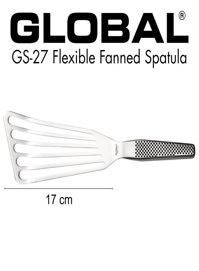 Global Fish Spatula, Rust Resistant Stainless Steel, Angled Slotted Turner, GS-27 - Image 3