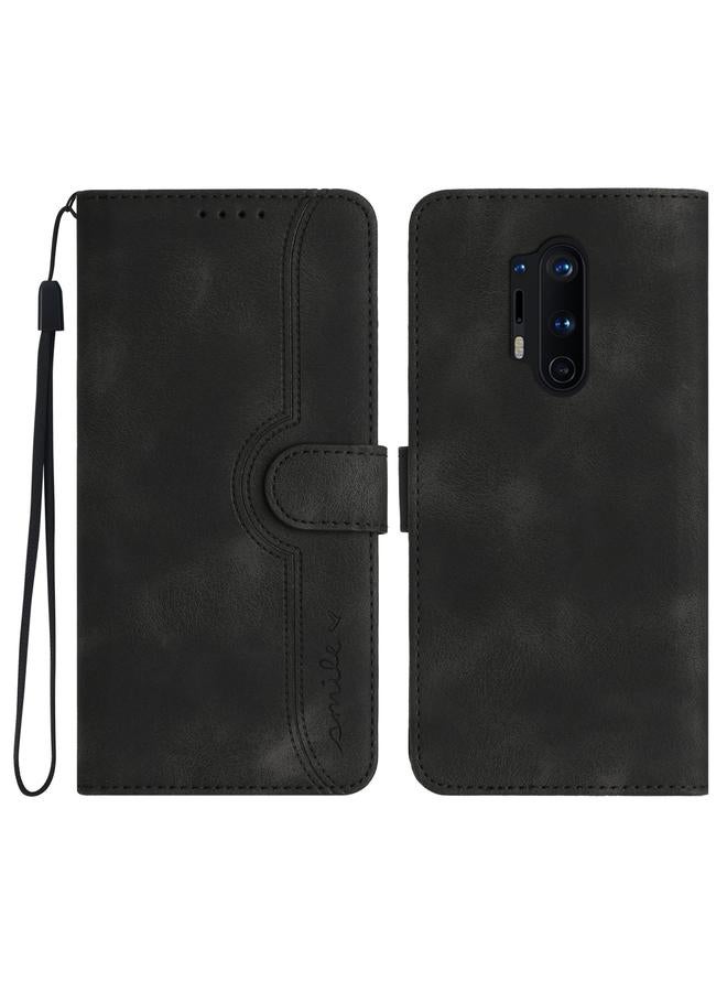 erorex Case For OnePlus 8 Pro Heart Pattern Skin Feel Leather Phone Case - Image 1