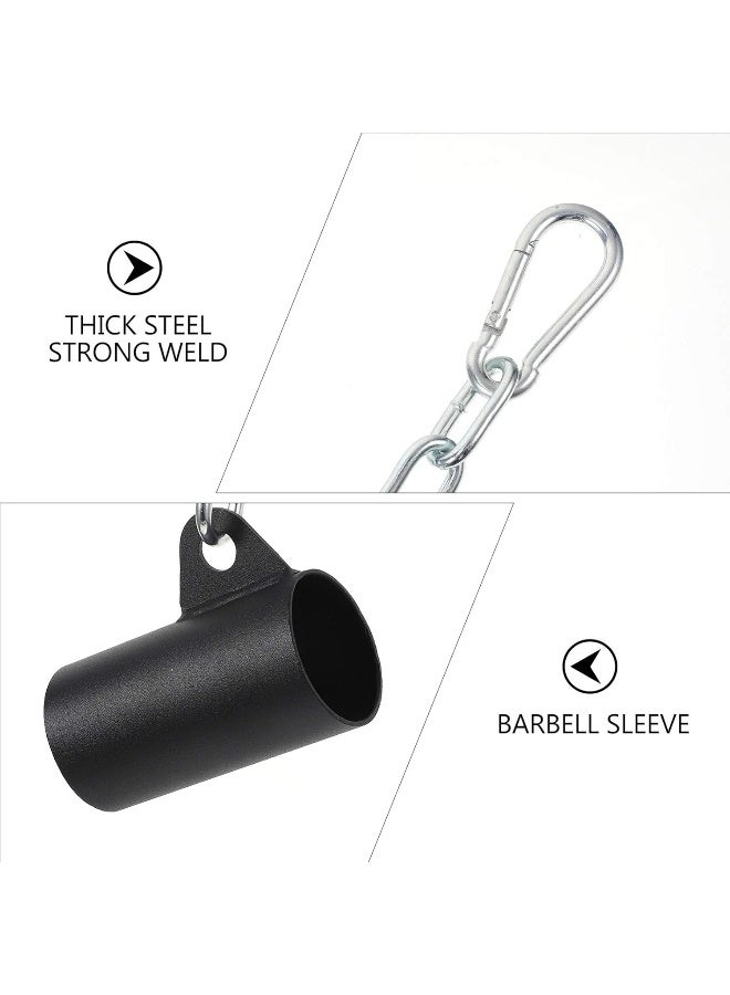 BESPORTBLE 1pc Fitness Landmine Ring Over Row Attachment Bar Exercise Sleeve Weight Bent Parts Handles Steel Insert Supplies Machine Lifting Workout Part Chain T- for Barbell Plate - Image 3