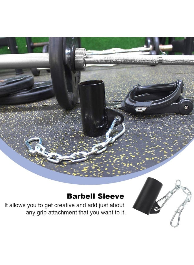 BESPORTBLE 1pc Fitness Landmine Ring Over Row Attachment Bar Exercise Sleeve Weight Bent Parts Handles Steel Insert Supplies Machine Lifting Workout Part Chain T- for Barbell Plate - Image 4