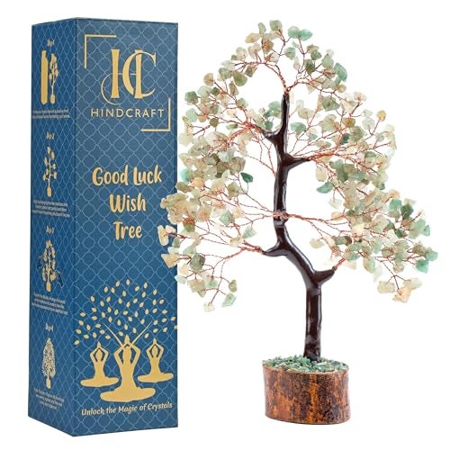 HindCraft Green Jade Feng Shui Tree | Prosperity & Success Crystal Tree for Home & Office | Home Decor Gift for Living Room & Hall for Men & Women – Anniversary & Birthday - Image 1