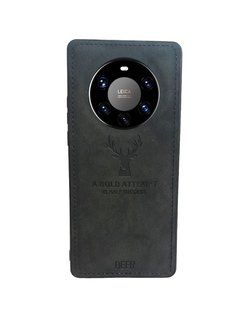 ELMO3EZZ Mate 40 Pro Digital Luxury Soft Texture Patterned TPU Cloth Case, Dirt-Resistant, Anti-Shock, Anti-Fingerprint, Full Body Protective For Huawei mate 40 Pro (Black)