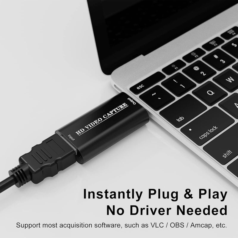 VIXLW 4K HDMI Video Capture Card, Cam Link Card, HDMI to USB 2.0 Game Audio Adapter, Record Capture Device for Streaming, Teaching, Gaming, Live Broadcasting, Video Conference - Image 4