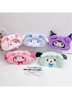 Generic Cute Kawaii Plush Zipper Pencil Case, Used for Office Supplies, Stationery Storage and Cute Anime Cosmetic Bag  - Image 5