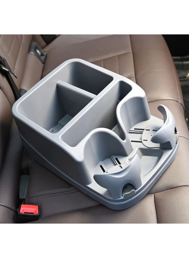 Black Car Seat Organizer Console Storage Box With Cup Holder For Cars Trucks Vans SUVs All Season - Image 5