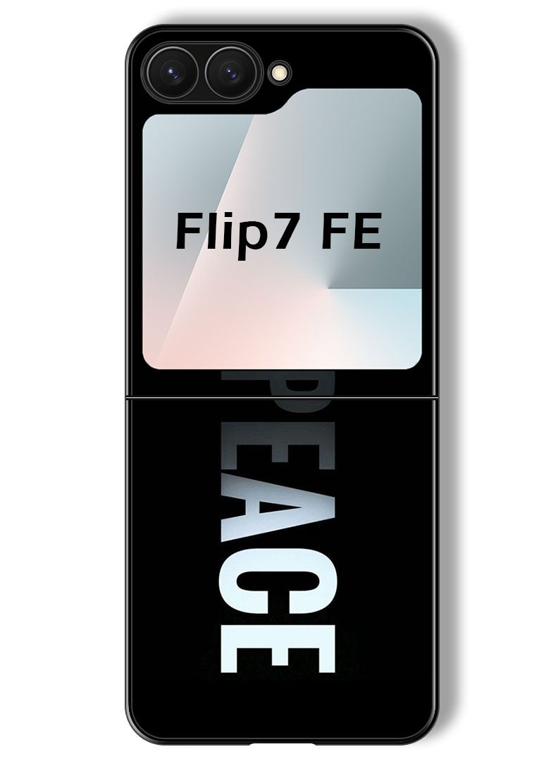 Theodor Case Compatible with Samsung Galaxy Z Flip 7 FE 6.7 Inch Protection Shockproof Bumper Cover Peace - Image 1