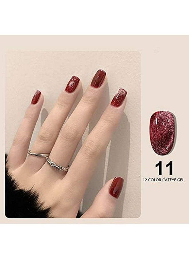 Glitter Sparkling Cat Eye Gel Nail Gel Polish Reflective Diamond Glitter Magnetic Gel Polish Shiny Cat Eye Gel Nail Polish Soak Off Uv Led Gel Nail Red Color 10Ml (11 Red) - pzsku/ZCC30471E0AC0606E5EC4Z/45/_/1677914204/757136e5-1ab7-4b28-a16f-d3eb47c1c697