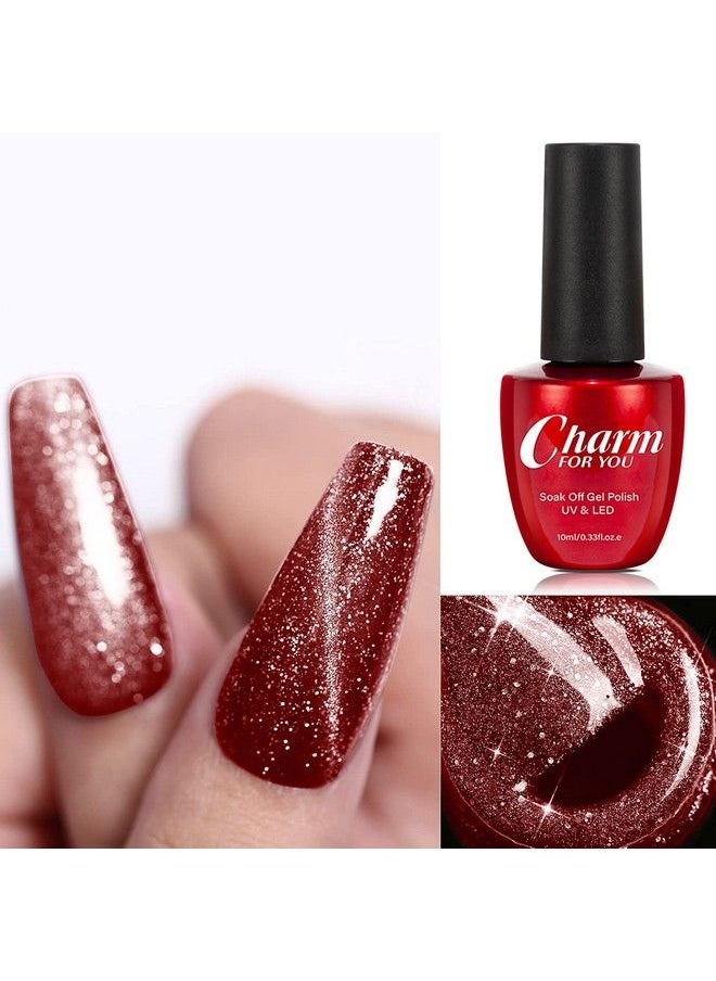 Glitter Sparkling Cat Eye Gel Nail Gel Polish Reflective Diamond Glitter Magnetic Gel Polish Shiny Cat Eye Gel Nail Polish Soak Off Uv Led Gel Nail Red Color 10Ml (11 Red) - pzsku/ZCC30471E0AC0606E5EC4Z/45/_/1677914206/78599732-4a18-42e6-9c5e-b85f5c9ecc12