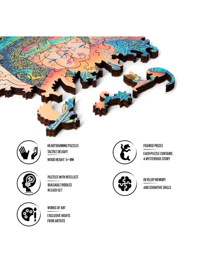 باقة ألعاب تركيب خشبية من Davici "عندما وُلد نجم" – 30 قطعة، 13.5×13.5 سم، مستوى مبتدئ - Image 3